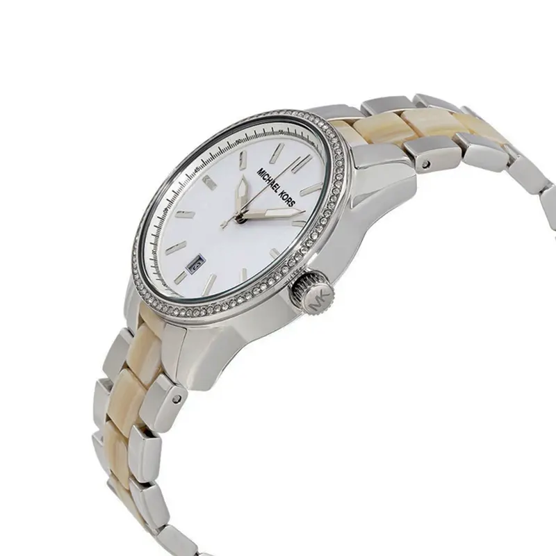 Michael Kors Ritz Silver-tone Dial Steel and Acrylic Ladies Watch- MK6371